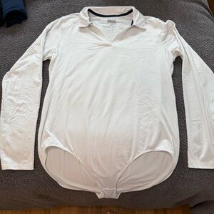 Slazenger White Collared Essential Bodysuit